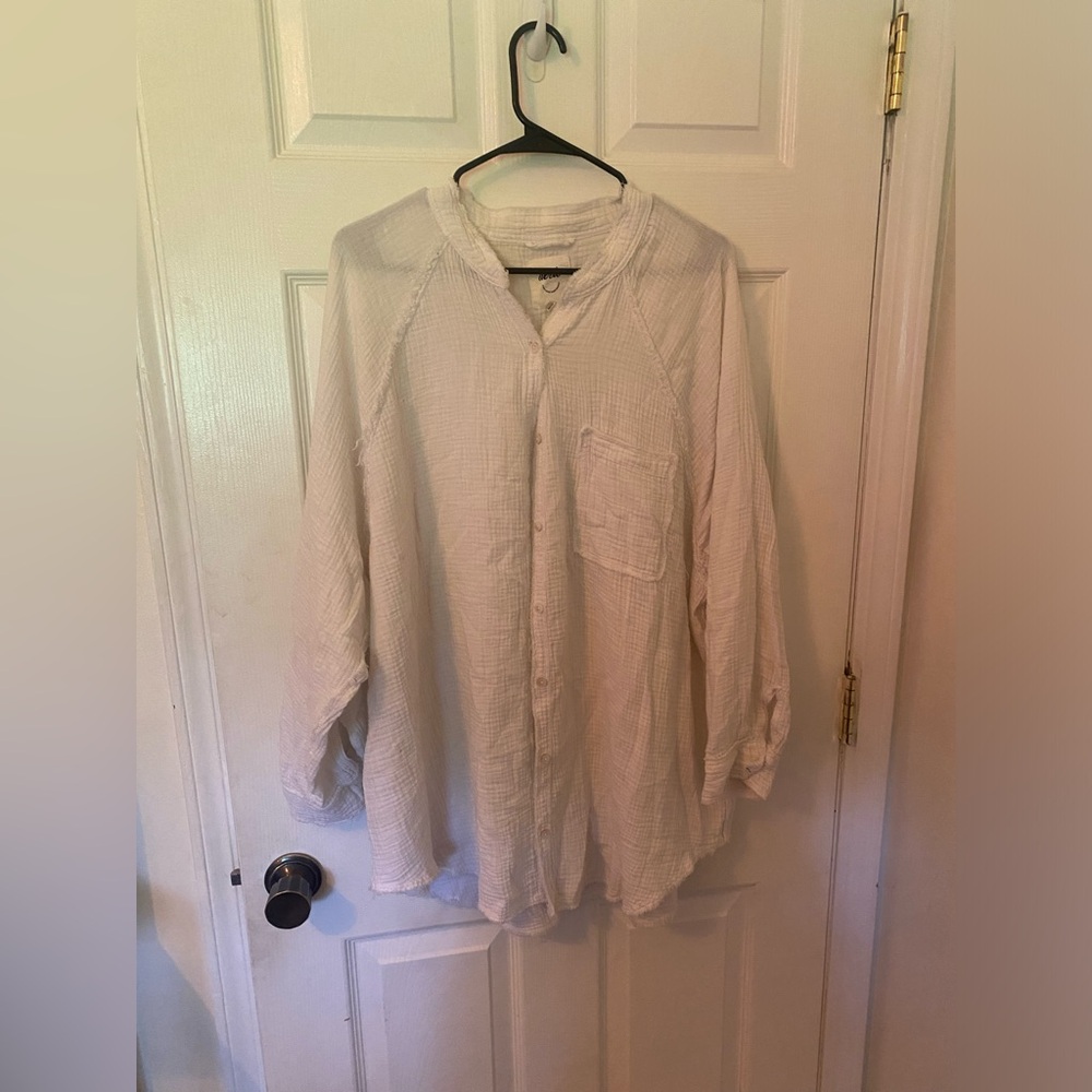 Aerie Pool-To-Party Cover Up Shirt